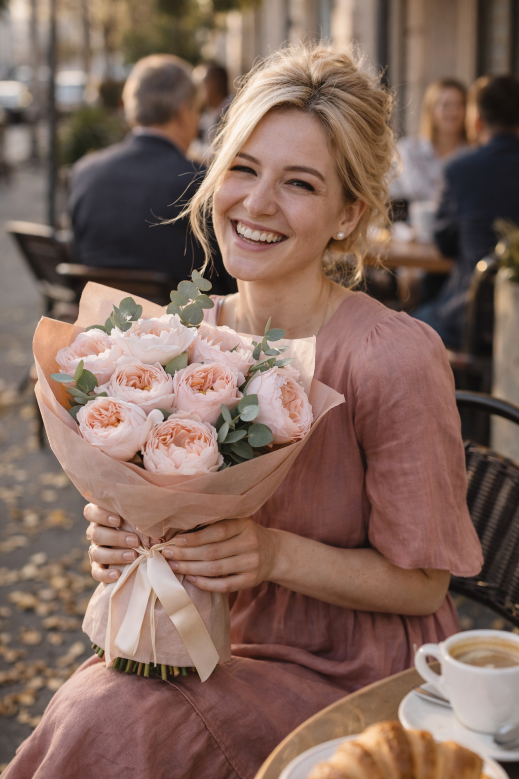 Піоновидні троянди — доставка квітів у Полтаві