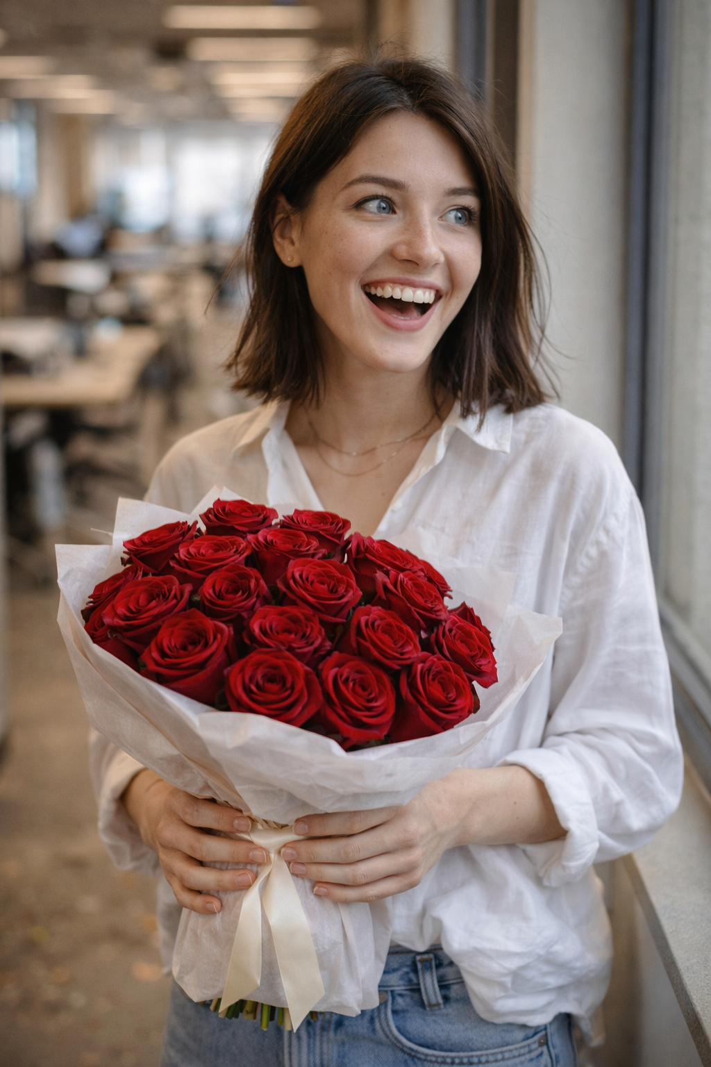 Червоні троянди — доставка квітів у Полтаві