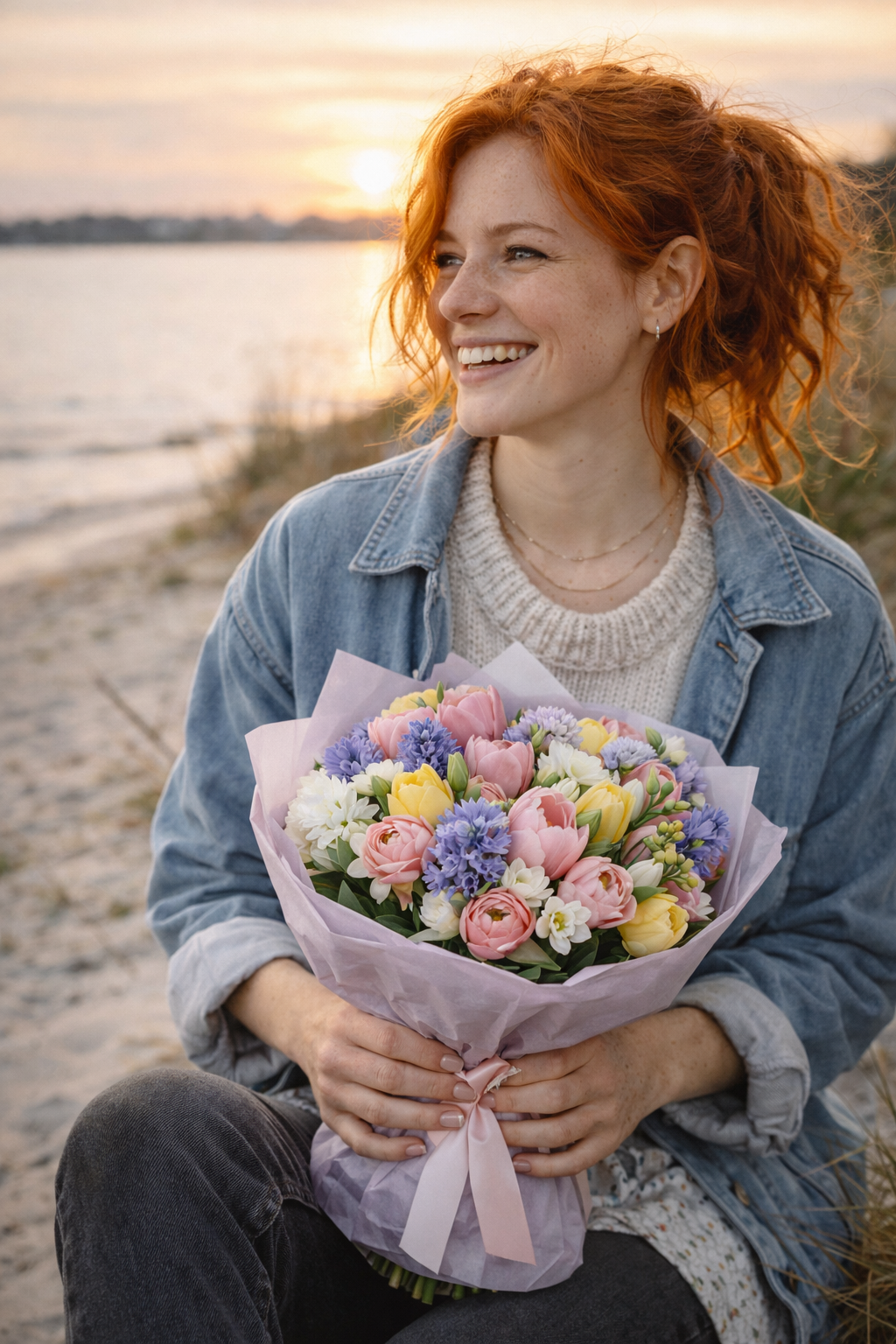 Весняна композиція — доставка квітів у Полтаві
